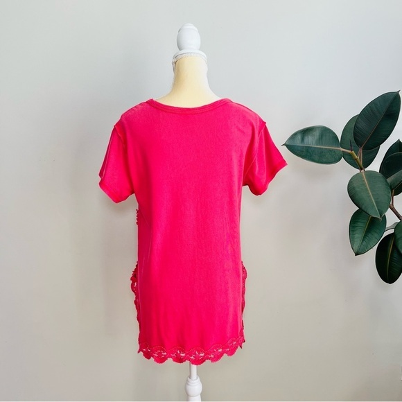 Free people crochet detail t-shirt - Picture 6 of 7